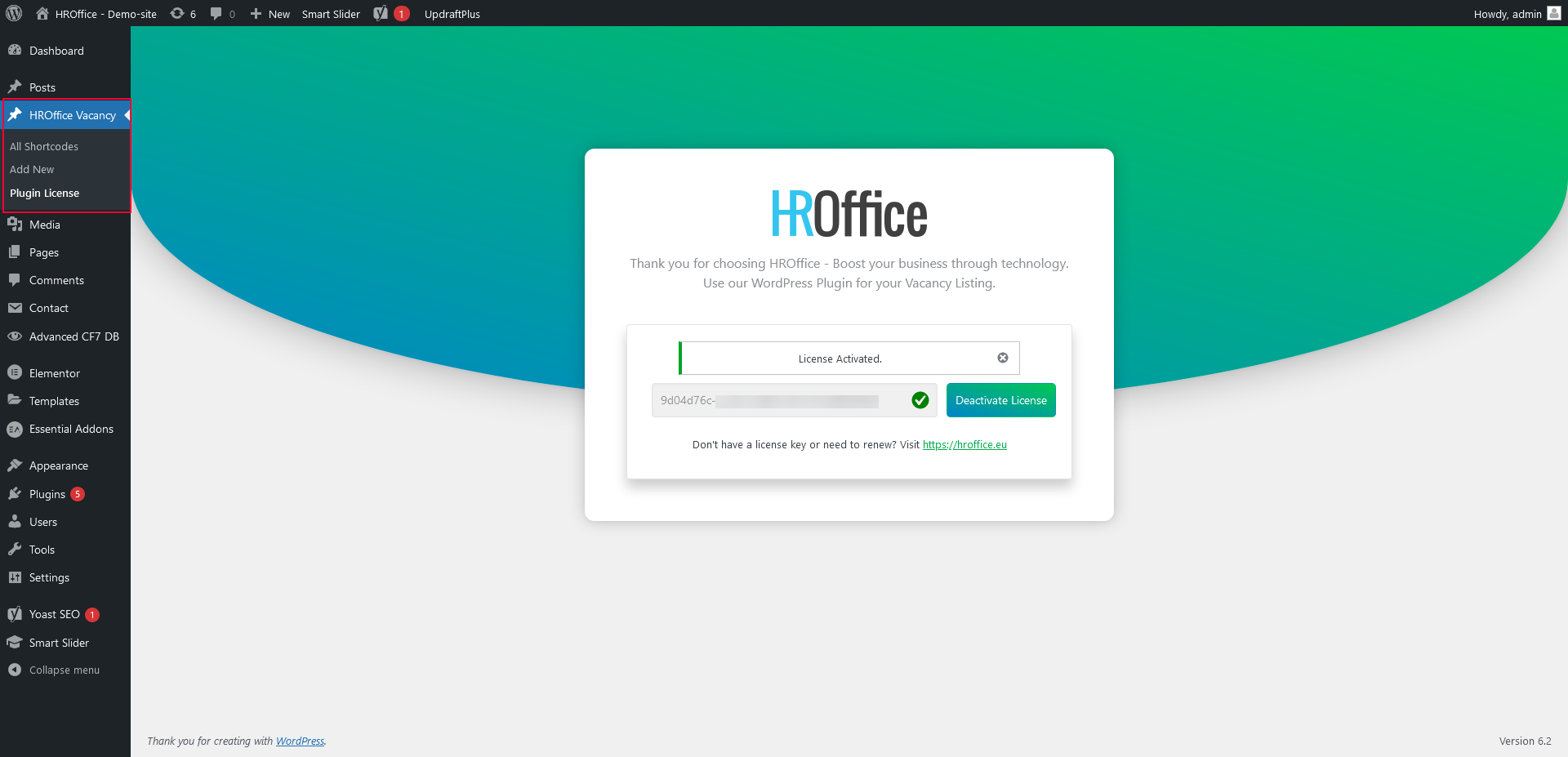 HROffice ATS WordPress plugin door NowOnline